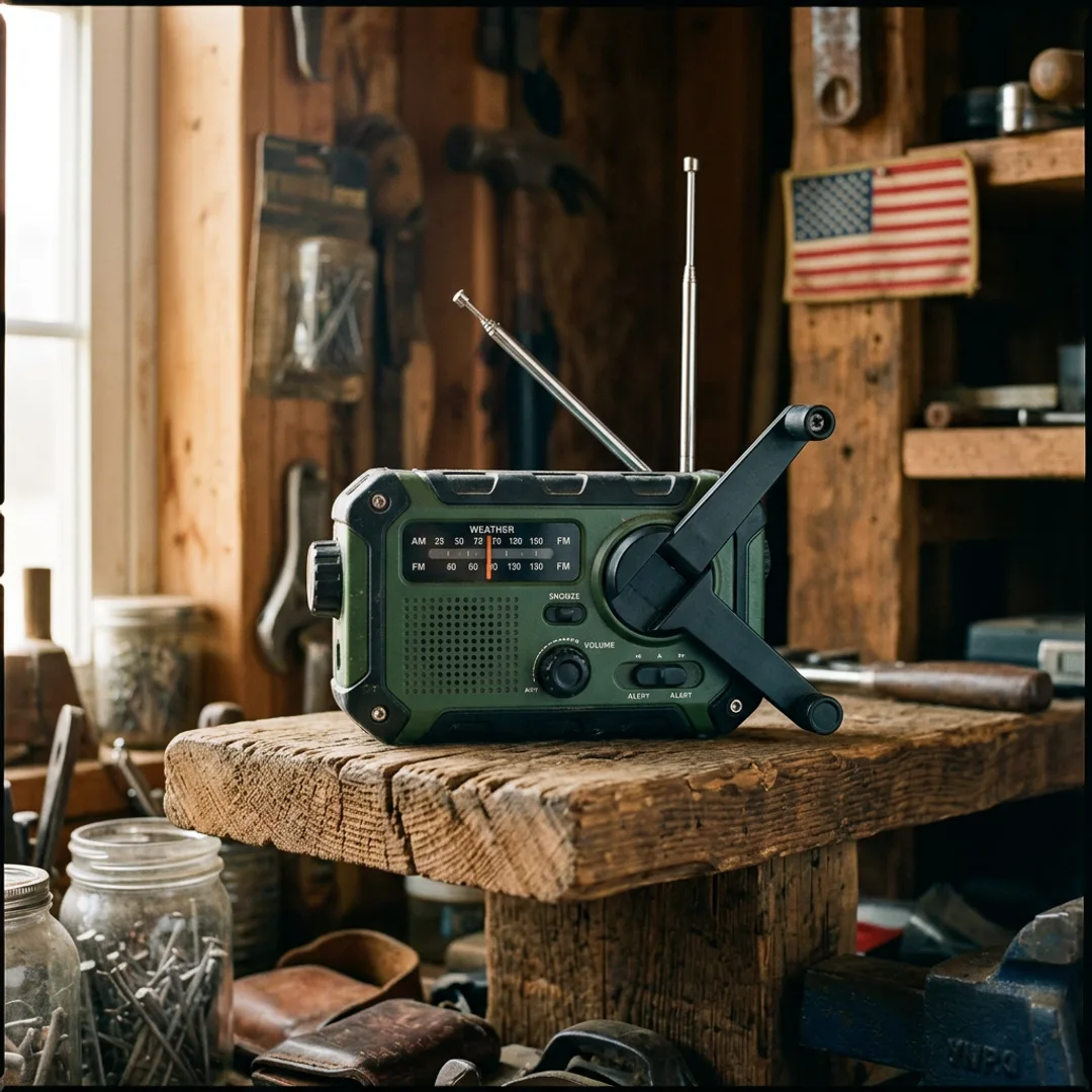 Hand-Crank Emergency Radio